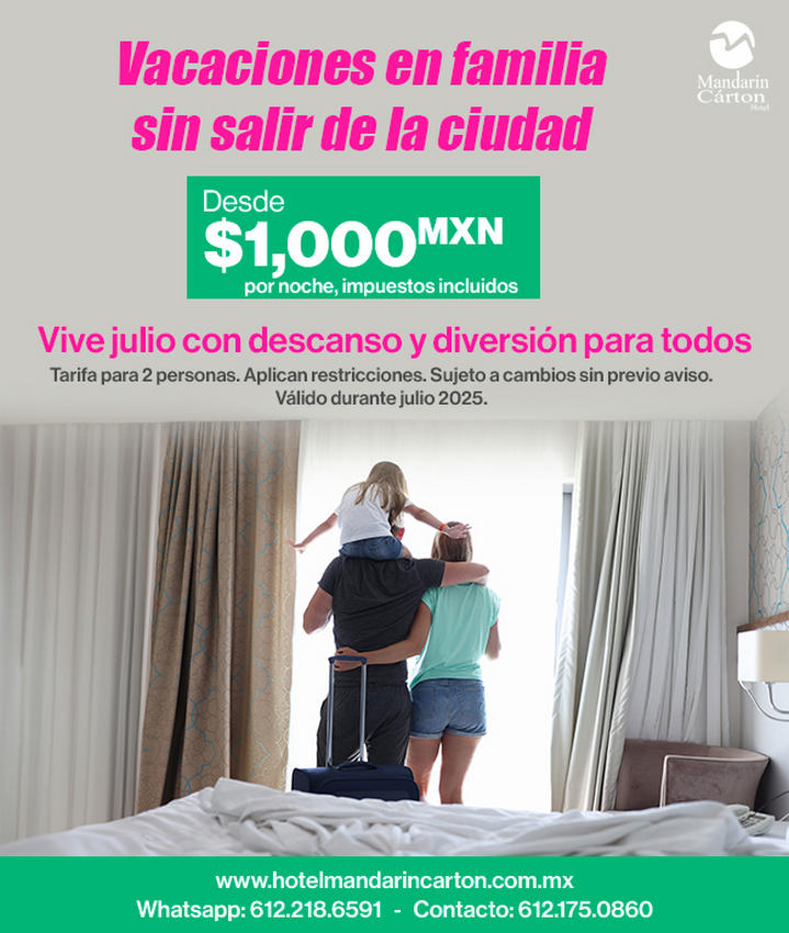 Oferta especial vacaciones de Verano, Hospedaje en Hotel Mandarin Carton, Hotel en Tlalnepantla de Baz, Estado de México
